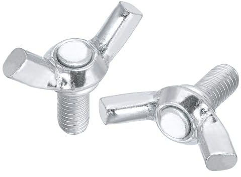 QUARKZMAN 5Pcs Tornillos Mariposa de Alas M5x10mm, Tornillos de Mano de Alas, Tornillos de Mariposa de Acero al Carbono