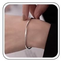 Aneneiceera Vintage Hammered Mobius Bangle Bracelet Thin Twisted Silver Bangle Bracelets Chain Half Open Cuff Bangle Bracelets Adjustable Twisted Cuff Bangle Bracelet Jewelry for Women