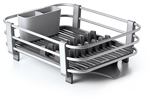 OXO 13229100 Aluminum Dish Rack, Plastic, Gray