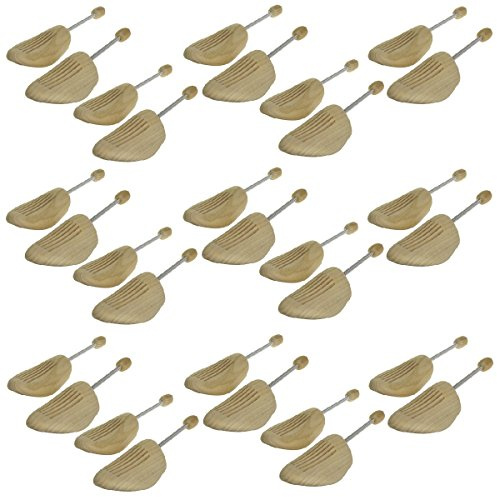 Sneakerprofi 15 Paar Holz Spiralfeder Schuhspanner AUS Echtholz von Gr. 36-48 Herren/Damen, Schuhspanner:36-37