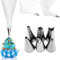 Reusable Icing Piping Bag + 6 Nozzles Tips Set Cake Cupcake Decorate