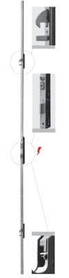 Serrure électrique multipoint Iseo Performa entrée 30 avant en U art. 72G5513028