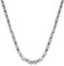 Uwiyo Königskette Silber Edelstahl Halskette für Herren, 4/5/6mm breit Königskette Halskette Hip Hop Punk Halskette für Herren, 51/56/61cm Länge (Silber-4mm, 61)