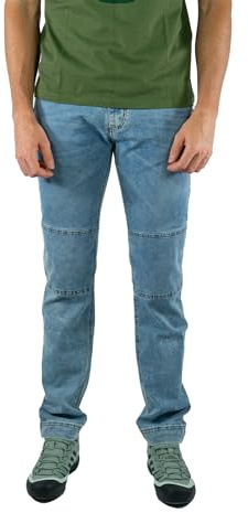 Jeanstrack Pantalón Trekking y Escalada para Hombre, Elástico y Resistente – Pantalón para Senderismo – Pantalón Casual – Comodidad, Estilo para Montaña (M, Roca, Basalto)