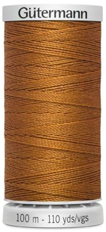 Gütermann Fil M782 Fil à coudre extra résistant en polyester 100 m pour machine à coudre pour toutes les coutures fortement sollicitées (448 marron clair)