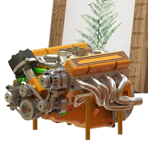 V8-motormodell Heminredning Samlarleksaker Prydnader Nyhetsleksaker | V8-motormodell Visningsdelar sprydnad Lärande För Heminredning, Klassrum, Kvinnor, Pojkar, Flickor, Tonåringar, Familj,