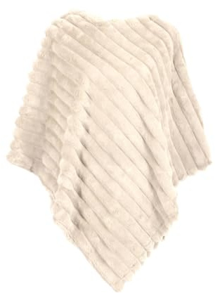 MAPIMANIA - Poncho Femme Chic et Élégant en Fausse Fourrure, Manteau Hiver, Châle Chaud, Cape Mariage Polaire, Boléro en Fourrure