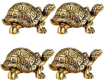 De Disco De Baño De Aves | Disco De Baño De Pájaros De Cobre Con Forma De Tortuga, 4 Piezas | Para Fuente De Agua De Jardín Al Aire Libre | Accesorio Decorativo Para Baños De Pájaros, Para