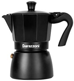 Barazzoni La Caffettiera Deluxe Nera 3 Tazze. Prodotto certificato dall'Accademia Italiana Maestri del Caffè.