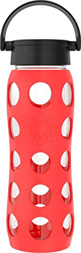 Lifefactory Glass Hydration Bottle Poppy 650 ml