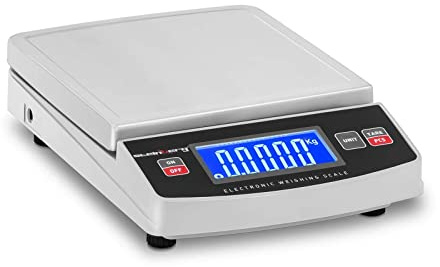 Steinberg Systems SBS-TW-3000 Digitale Tischwaage 3.000 g/0,5 g 14,8 x 15,2 cm LCD Feinwaage Präzisionswaage Küchenwaage