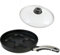 BAF Muldenpfanne Induktion Ø 26 cm mit Deckel (Set) - flacher Rand - Spiegelei Pfanne beschichtet aus Aluminiumguss - Made in Germany