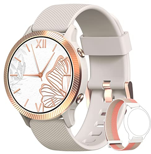 Blackview Smartwatch Uomo Donna Orologio Fitness Smart Watch Cardiofrequenzimetro da Polso Contapassi Smartband Activity Tracker Cronometro per Android iOS (2 cinghie)
