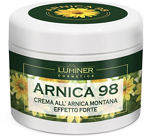 Luminer Crema de Árnica 200 ml – Bálsamo tipo caballo con arnica, aloe vera y mentol, ideal para masaje muscular y articular – Textura ligera y rápida absorción