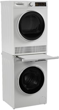 Hamilton Beach Fullsize 2.2 cu ft Front Load Washer and 4 cu ft Dryer Combo - 24” Wide - includes Stacking Kit and Drawer