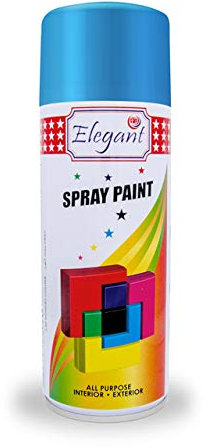 Elegant Spray Paint – Light BLUE – 400ML – All Weather Multipurpose DIY Paint – Color for Metal & Wood – Durable & Corrosion Resistant - Perfect for Outdoor Use