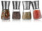 JMIATRY 4er Set Pfeffermühle 180ml, Salz und Pfeffermühle Edelstahl Manuell, Gewürzmühle Edelstahl Mahlwerk für Salz, Pfeffer