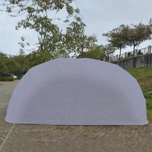 BEYSG, tenda per auto completamente automatica e portatile con telecomando, carport pieghevole in acciaio inossidabile per il parcheggio delle auto, carport per auto resistente (grigio 5,9 * 2,7 m