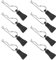 8 Stück RC Karosserie Clips Karosserieklammern Deerc Esatzteile, 1/8 1/10 1/12 RC Körper Shell Pin RC Modell gebogene Karosserieklemme Zubehör Schwarz