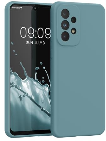 kwmobile Cover per Samsung Galaxy A33 5G Custodia - Back Case per Smartphone in Silicone TPU - Protezione Gommata - antique stone