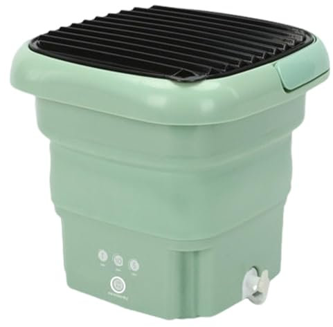Foldable Washing Machine, 2 in 1 Clothes Washing Machine | Portable Washing Machine Home Foldable Underwear Washing Machine Smart Washing Machine with 3 Washing Modes and Drain Basket for Light