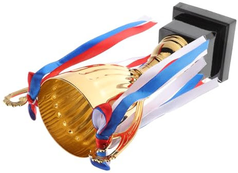 Sosoport Coppa in Metallo Grande per Competizione Sportiva di Basket, Premio Onorevole per Giochi e Tornei Scolastici, Coppa Premio Atleta Competitivo 24,5 Cm