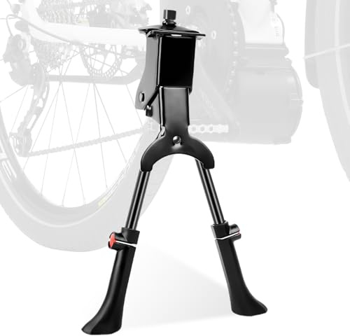 Cavalletto per bicicletta Mountainbike, supporto a due gambe regolabile in altezza per biciclette da 24-29 pollici, robusto, in acciaio legato, supporto per il retro della bicicletta per E-Bike, city
