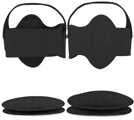 XFSRG Bandages de Voûte Plantaire pour Fasciite Plantaire Bandages Orthese Pied Reglable Soutien Voûte Coussinets Soutien pour Voûte Plantaire Haute Pieds Plats Femmes Hommes (Noir)