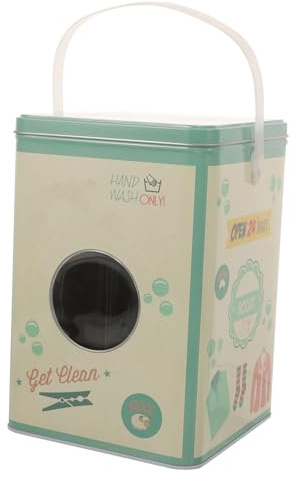 ABOOFAN Contenedor Para Detergente Polvo Grande Con Tapa, Material De Hierro y Plástico, Diseño Resistente y Reutilizable, Para Almacenamiento Lavandería y Organización De Perlas Aromáticas