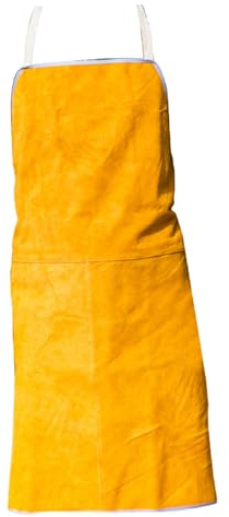 AZIDWERYQ Grembiule da saldatura 35x24 Grembiuli da lavoro ignifughi in pelle bovina resistenti al calore e all'usura per uomini e donne Grembiule da lavoro