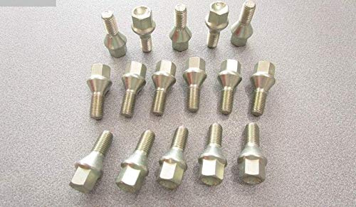 Kit 16 bulloni ruota Fiat Grande Punto Sedici Croma Punto EVO dal 2005 in poi Punto 2012 ruote cerchi in acciaio e in lega Farad