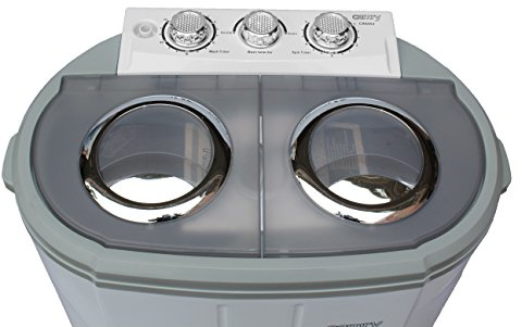 Camry CR8052 - Mini Lavadora Centrifugadora Portátil, 3Kg lavado ropa, 1Kg Centrifugado, perfecta Camping, Caravanas y autocaravanas