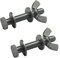 5 x Set Screw Bolts M6 x 50mm, Washers & Wing Nuts,