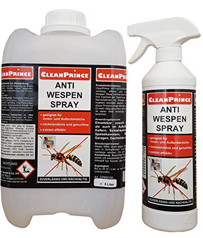 Anti Wespen Spray 5,5 Liter Wespenspray Wespenabwehrspray Wespenabwehr mit Langzeitwirkung Repellent