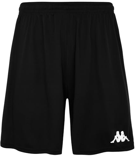 Kappa - Short Borgo pour Homme, Noir/Blanc, 3XL