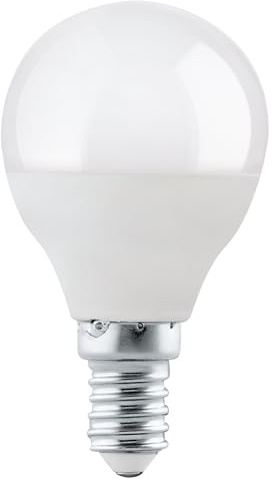 EGLO LED E14 Lampe, Glühbirne, Tropfen, 5 Watt (entspricht 40 Watt), 470 Lumen, neutralweiß, 4000 Kelvin, Leuchtmittel, Glühlampe P45, Ø 4,7 cm