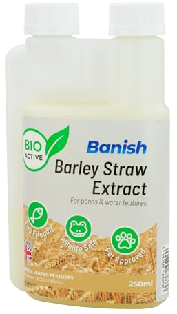 Pisces Banish BioActive Barley Straw Extract 250ml Pond Water Treatment Natural Algae Greenwater Blanketweed Remover