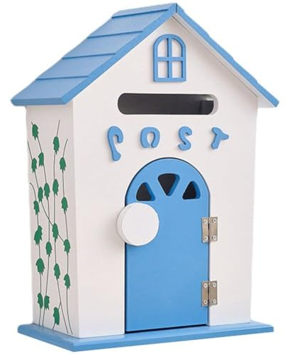 Holzhütten-briefkasten, Retro-Stil, Rustikaler Einrichtungsbriefkasten, Kleiner Holzbriefkasten, Vorschlagskasten, Briefkasten, Fotografie-Requisiten, Hausdekoration