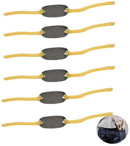 SHPUJUN 6 Stück Steinschleuder Gummi,Katapult Schleuder Zwille,Slingshot,Steinschleuder Profi für Jagd,Schleuder Gummi Robuste Ersatzgummis für Jagd-Katapulte & Zwillen,Ideal für Outdoor,Jagd