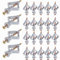 Plasterboard Wall Plugs,50 pcs Plasterboard Dowels with Screws Butterfly Cavity Dowels Hollow Drywall Cavity Raw Expansion Tube Nylon Plug Universal Plasterboard Fixings for Walls TV Brackets
