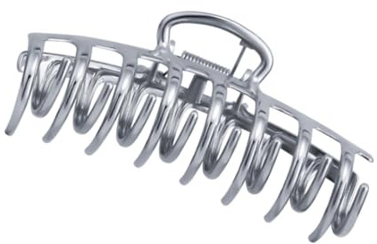 OUNONA Clip De Cabeza Plana Grande De Metal Pinza Cabello Forma De Garra Para Mujer Accesorio De Peinado Parte Trasera Del Cabello