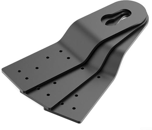 Zeroupshop Confezione da 3 ancoraggi di sicurezza in alluminio resistenti per ancoraggio al tetto, per costruzione di telai in legno, colore nero