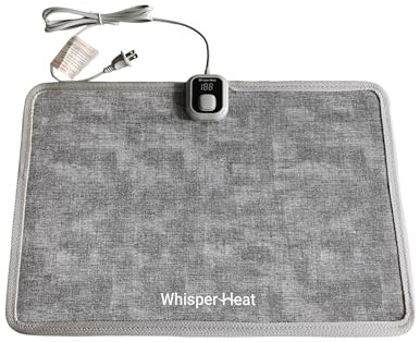 WhisperHeat™ Heated Floor Mat – Electric Tap-to-Activate Foot & Floor Warmer- Silent, Energy-Efficient Underfoot Heating Mat