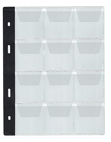 COLLECTOR Pages for Coin or Medal Album, Dividers, Folder Extra Refill Sheets Inserts or other brand coin book (Type 12 for Large Coins)