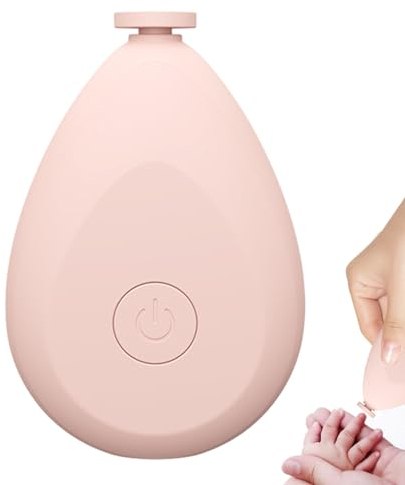 Elektrische Nagelfeile Baby - Baby-Nagelfeile mit 4 Schleifköpfen - Baby-Nagelschere für Zehen und Fingernägel, Nagelschneider für Babys und Neugeborene, Tropfenform Bexdug