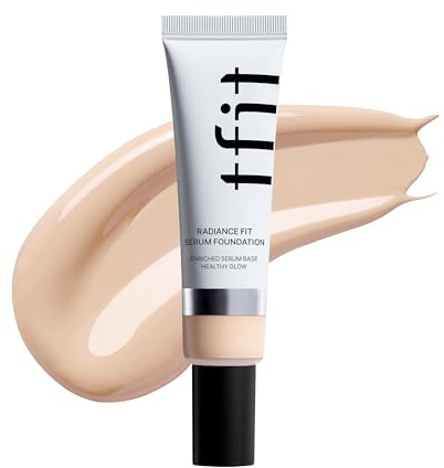 TFIT Radiance Fit Serum Foundation - Flawless Coverage, Dewy finish, Long-lasting, Lightweight, Korean Makeup,1.05 Oz. (C00 Fair, 1.05 Fl Oz (Pack of 1))