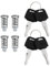 OTOTEC 4PCS Roof Rack Roof Box Barrel Security Locks Roof Cargo Lock for Bike Rack Roof Racks Ski Rack Cross Bars Towers Kayak Rack with Keys Suitable for hole size 12.5mm