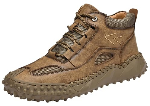 Baskets noires Lear - Baskets montantes pour homme - Chaussures d'hiver doublées - Bottines de neige pour homme - Nouvelles chaussures décontractées en polyuréthane - Bottes de neige simples -