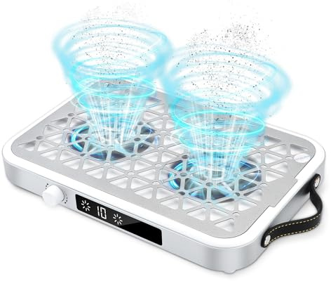 EBANKU Aspiratore Polvere per Unghie 48W, 8400PRM Aspirapolvere Unghie
