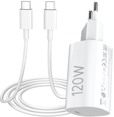 120 W snabbladdare med USB C-kabel 1 m för Xiaomi 15 14 13 Ultra 14T 13T 12T 11 POCO F6 X7 Pro, snabbladdningsadapter 120 W Turbo Charge USB C-kabel för Xiaomi Redmi Note 14 13 12 11S 10 Pro